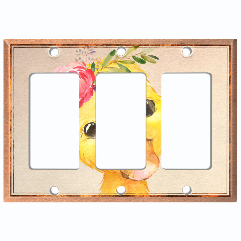 Plaque murale berçante à 3 bandes