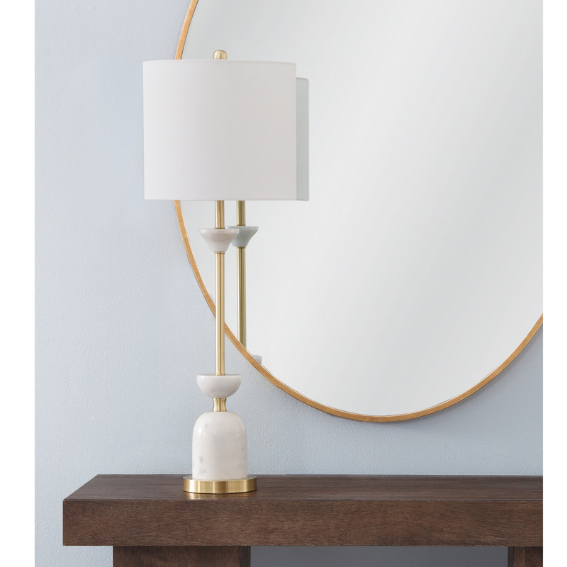 Quentin 33" Antique Brass Buffet Lamp