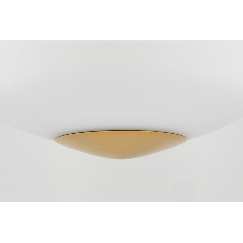 Luminaire suspendu simple à 1 lumière Darby, Laiton vieilli, H 13,75 po x l 10 po x P 10 po