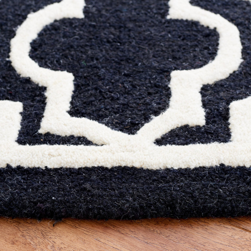 Cannen Hand Tufted Wool Geometric Rug, Runner 2'6" x 6'