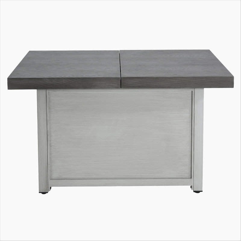 Table de foyer extensible rectangulaire en alliage d'aluminium, 50 000 BTU