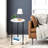 2 Piece Set Of Living Room Round Side Table, Space Decoration Table-1018293089