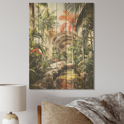 Tropical Ruins In Mexico - Art mexicain sur bois