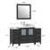 Karson 54'' Single Bathroom Vanity with Engineered Marble Top with Mirror