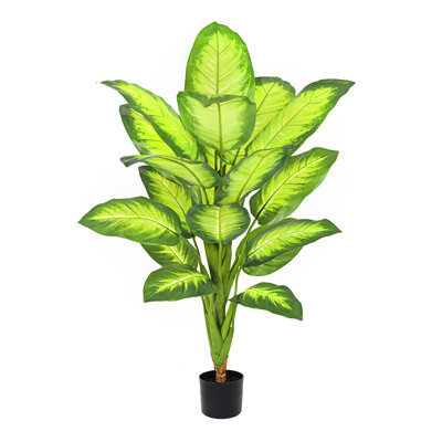 Artificial Dieffenbachia Tree in Pot