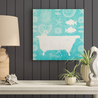 Pacific Bath I by Studio Mousseau - No Frame Print on Canvas