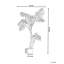 135cm Faux Monstera Deliciosa Tree in Planter