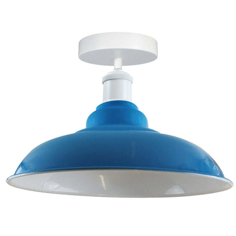 Navi Semi Flush Mount, Blue