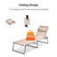 Chaise longue inclinable longue 75 po Patel