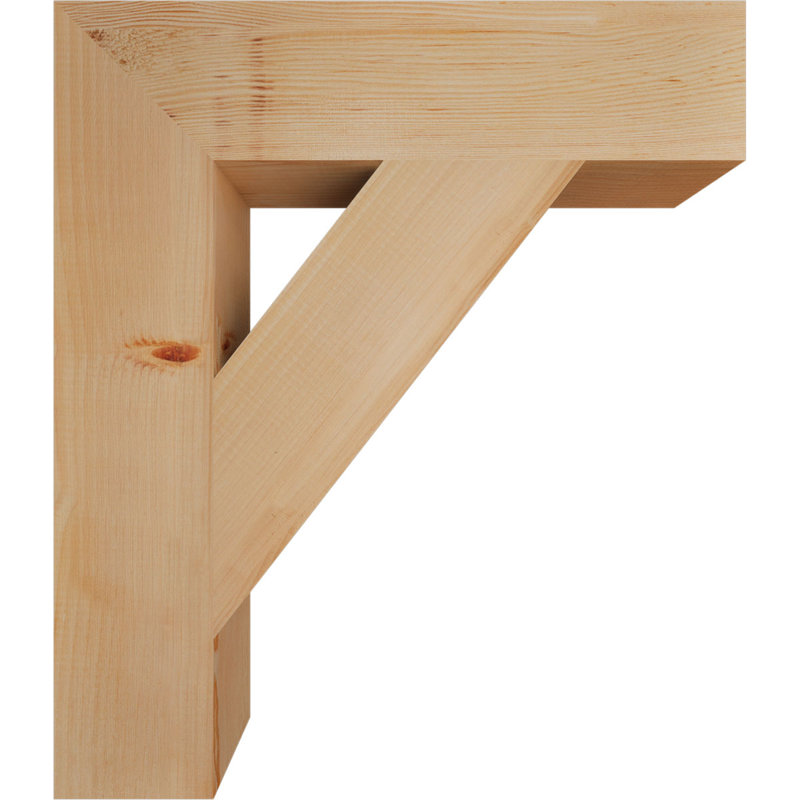 Traditional Block Bracket, Douglas Fir (Smooth), 30" H x 5.5" W x 26" D