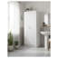 Armoire de rangement multifonctionnelle multifonctionnelle Modex blanche avec tablettes réglables et portes à fermeture en douceur-582634804
