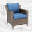 Littlerock Outdoor Patio Wicker Chair With Cushions (Set of 2)-1469051099