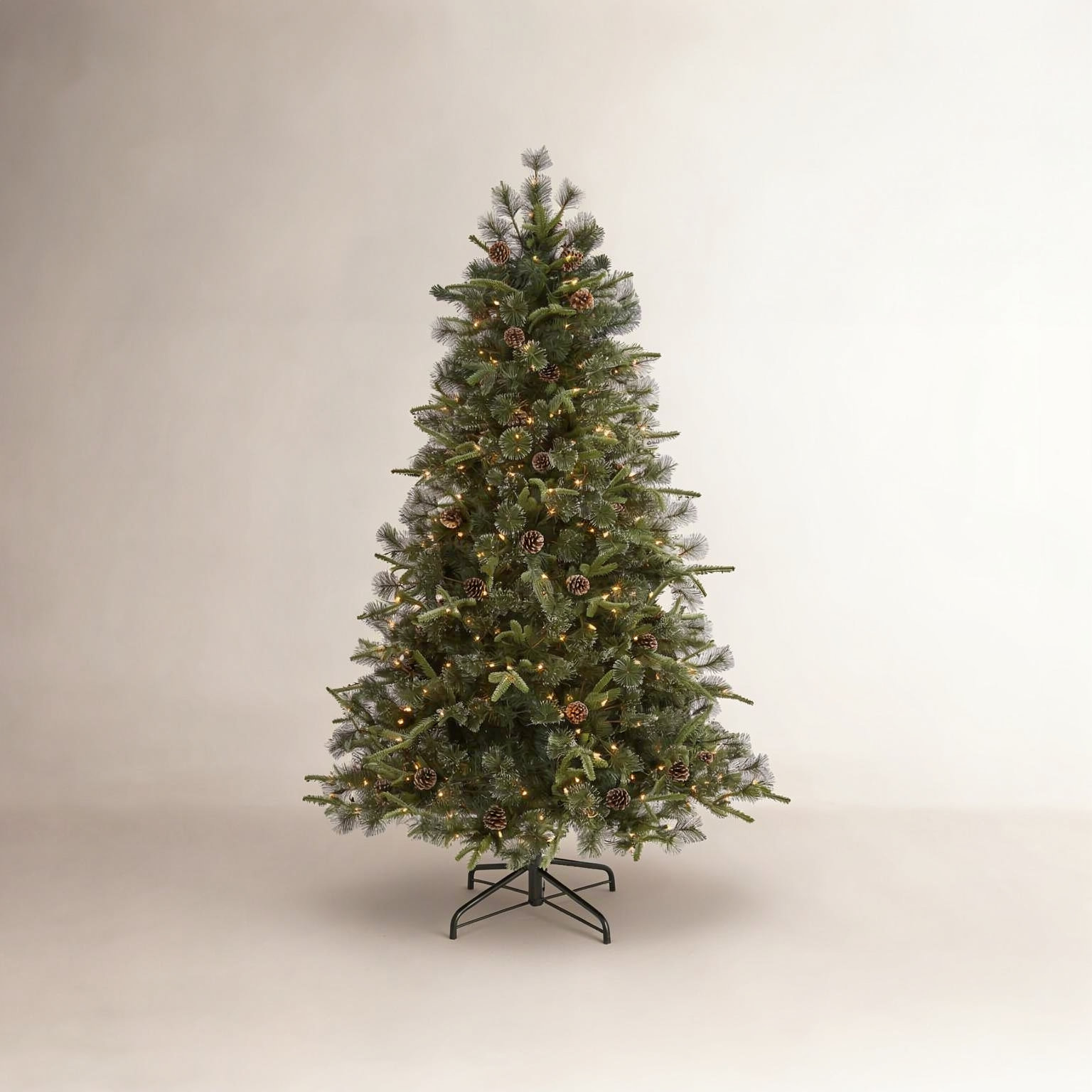 Lighted Artificial Christmas Tree, 6' H