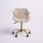 Chaise de bureau pivotante en velours Alec-208481604