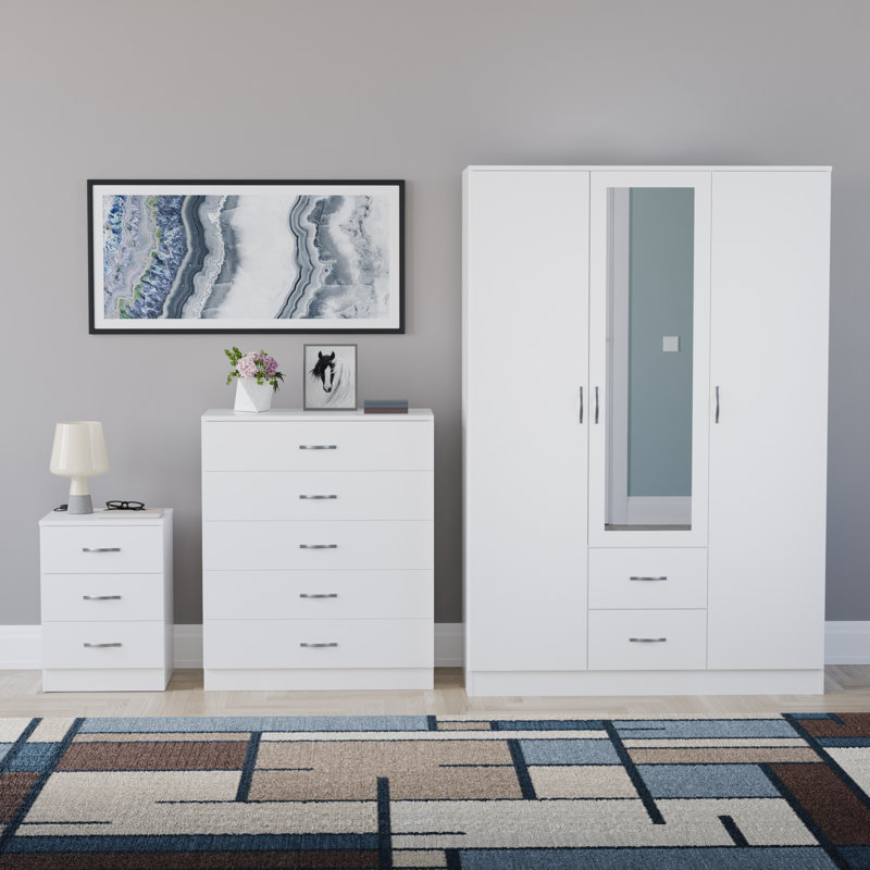 Maybery Piece Bedroom Set, White