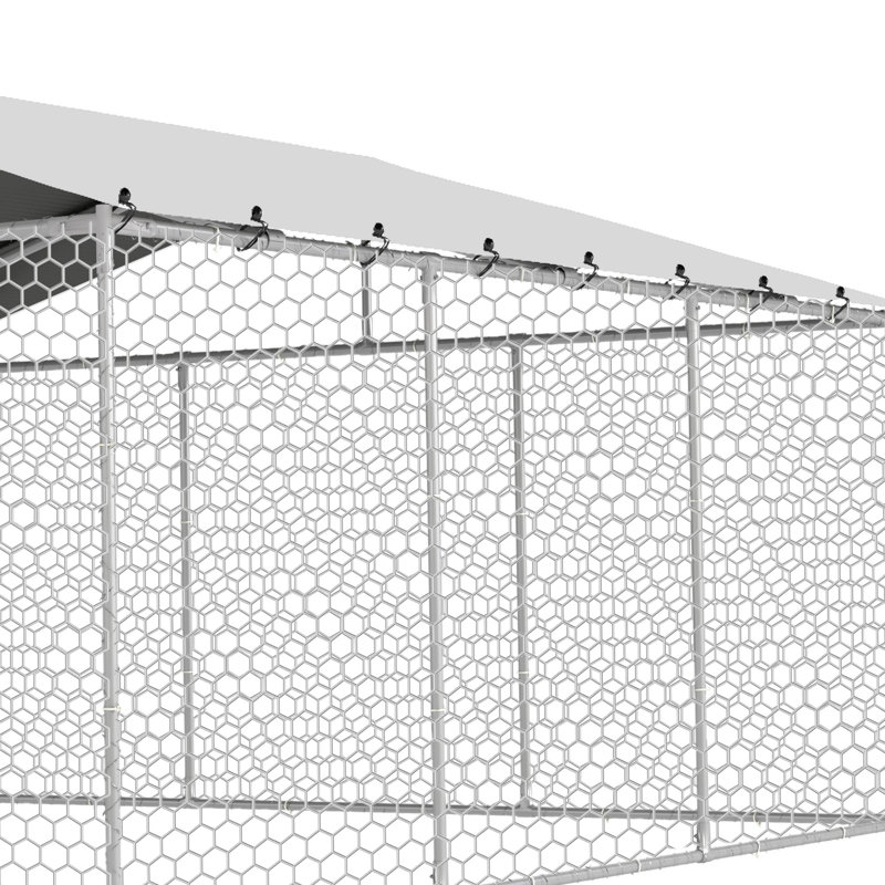 Enclos pour chien Balconera, H 90 po x l 176,40 po x P 176,40 po