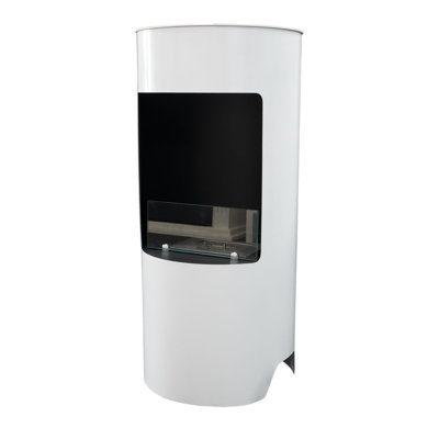 Symple Stuff 45cm W White Bio-Ethanol Fireplace