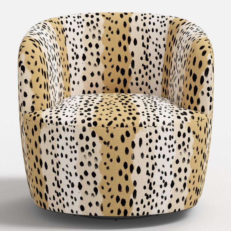 Chaise pivotante, Linen Leopard Caramel