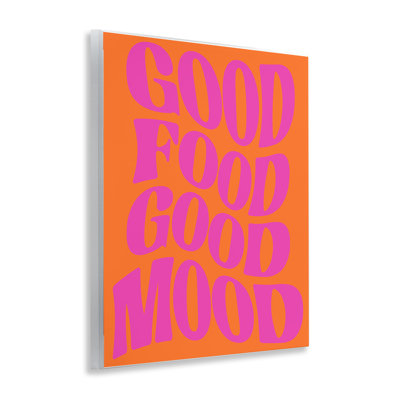 Good Food & Mood Wall Plaque, design by House of Lulu