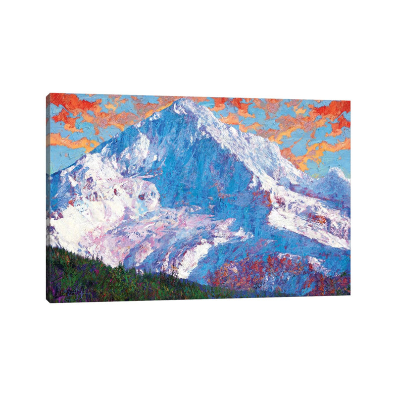 Hood Peak - Wrapped Canvas Painting, 101.6 cm H x 66.04 cm W x 1.91 cm D