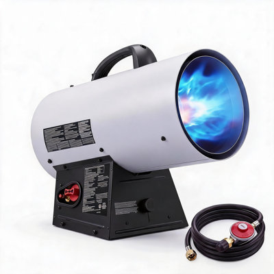 90000 BTU Adjustable Propane Forced Air Heater, Portable Salamander Shop Heater for Garage, Workshop, Warehouse, Barn, Greenhouse, 120V/60Hz