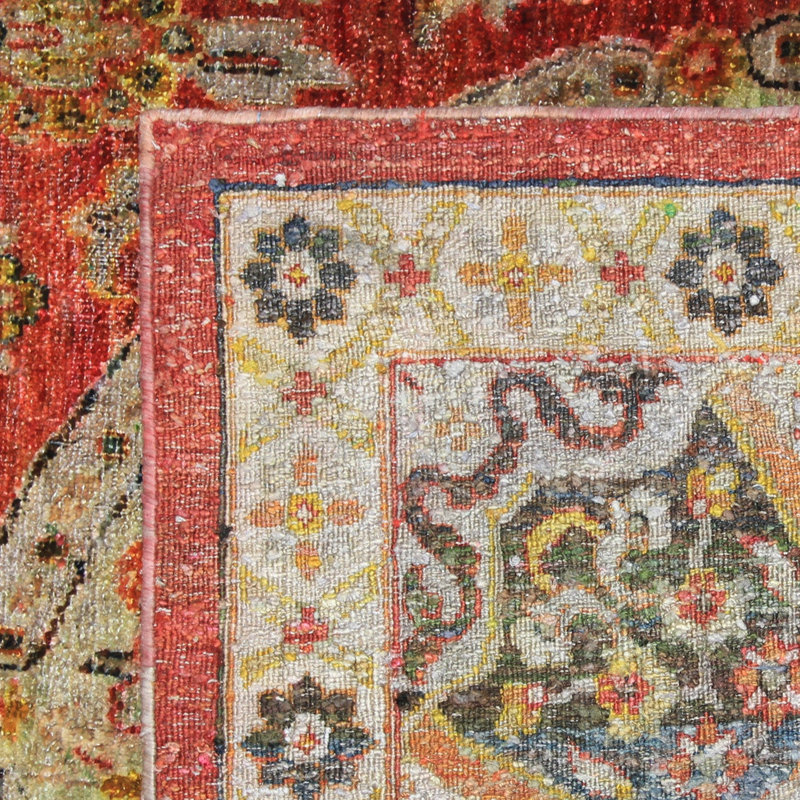 Red Alchemy Traditional Silk Rug - 9'7"" x 15'8""