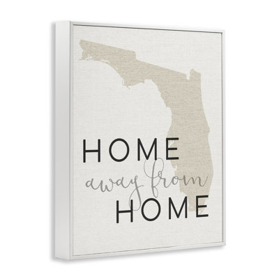 Home Sweet Florida Typography by Daphne Polselli - Textual Art Print