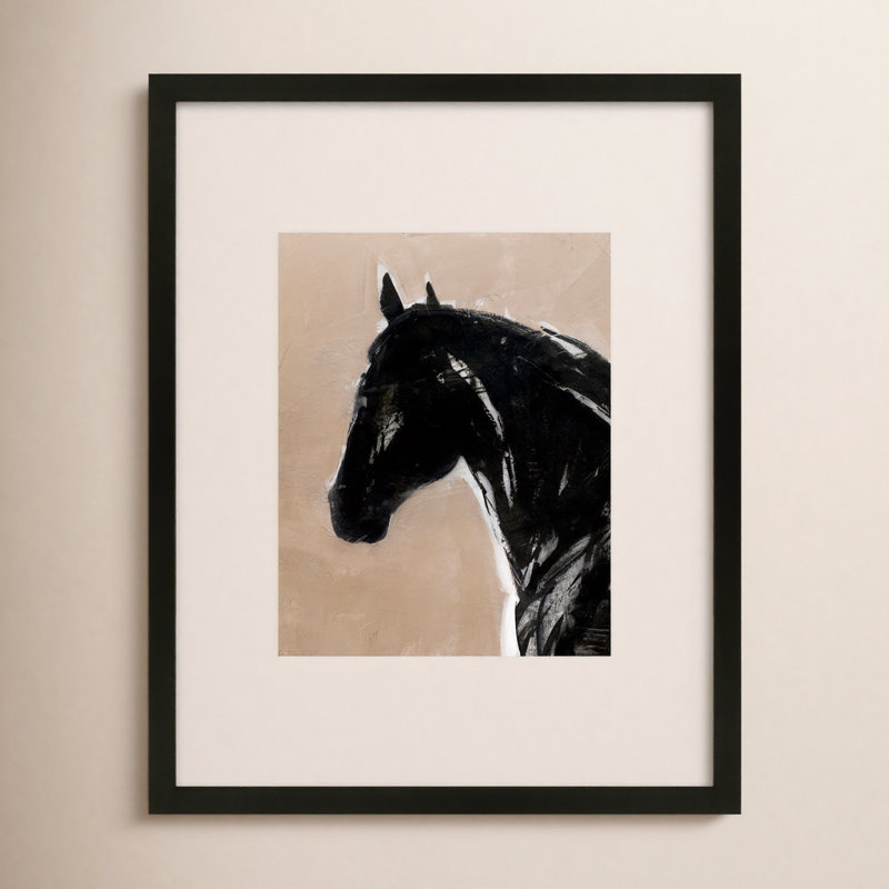 Spirit Print by Ivo Stoyanov, 30" H x 24" W x 1.25" D, Black 