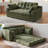 Boneless Convertible Folding Sofa Bed, Sponge Floor Couch with Pillows for Small Space Living Room Bedroom, No-Assembly Required-862164366-862164361
