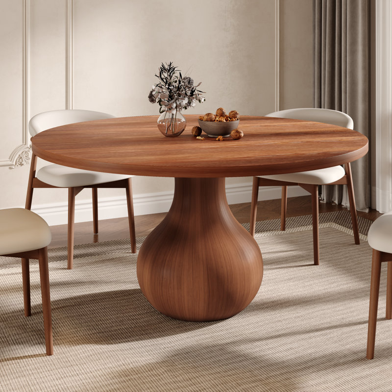Table de salle à manger coin-repas en bois massif 5 pièces / 7 pièces 39 po / 43 po / 53 po / 59 po Farmhouse, 5