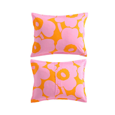 Marimekko Unikko Cotton Red Duvet Cover Set