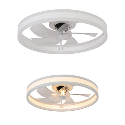 19.7'' Ceiling Fan Light With Dimmable LED