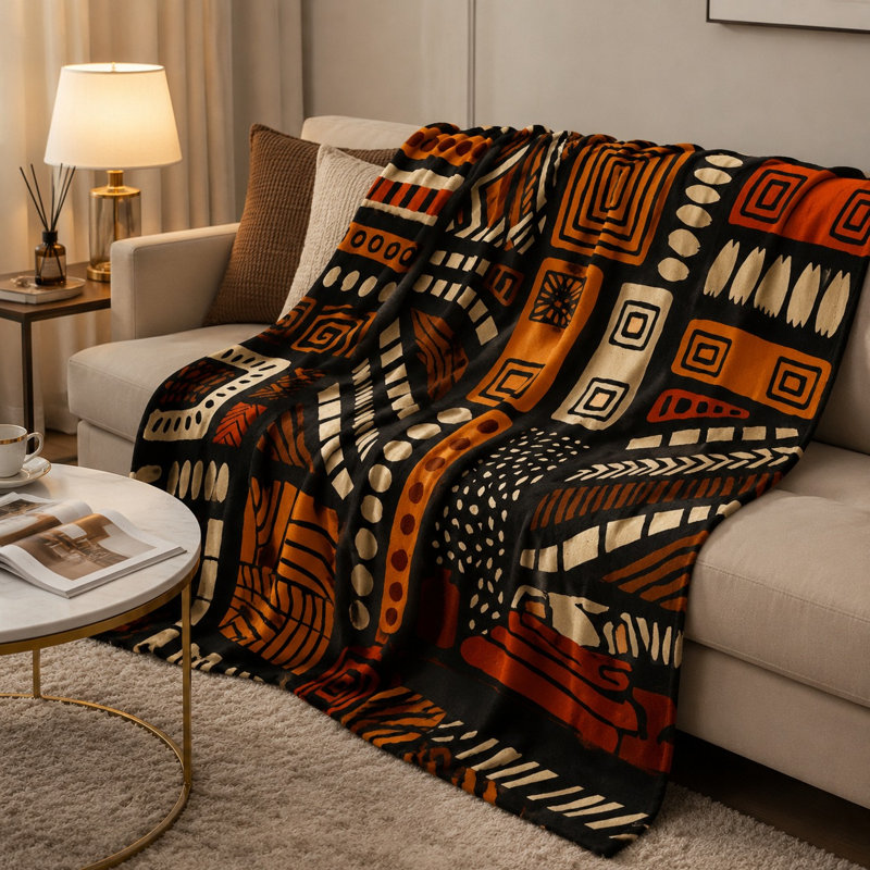 Jeté polaire en flanelle Cozy, L 50 po x l 40 po