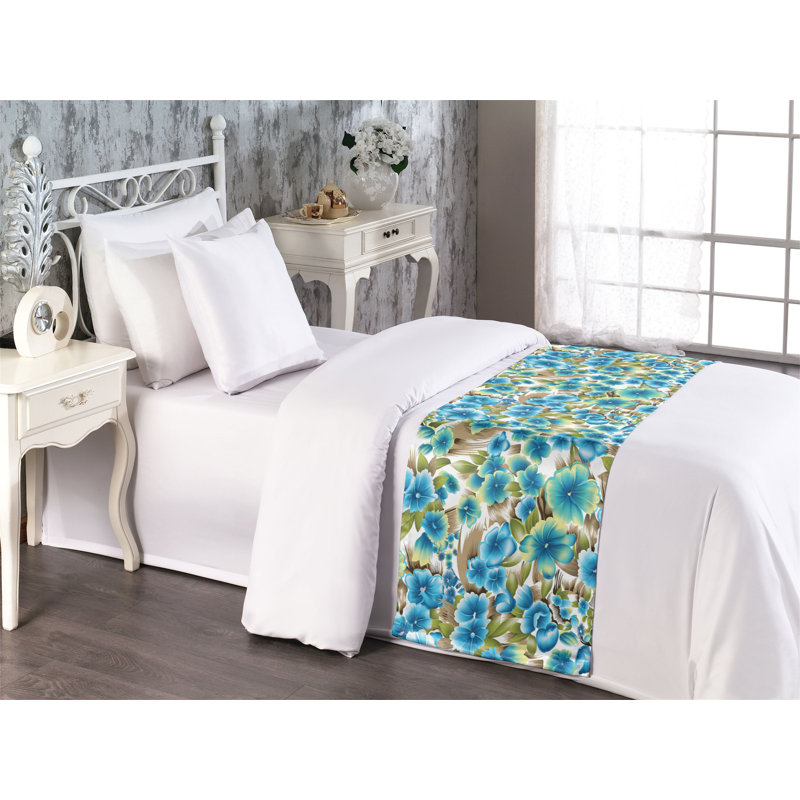 Foulard de lit Ambesonne Dreamy Flowers