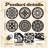 6 Pieces Thicken Rustic Wall Decor Farmhouse Wall Art Wooden Round Art Hanging Decoration Hollow Carved For Living Room Bedroom Kitchen Office Apartment Hallway(Black Brown)