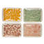 Multicolore, ensemble de 12 assiettes en grès à motif abstrait Claiborne, ensemble de 12