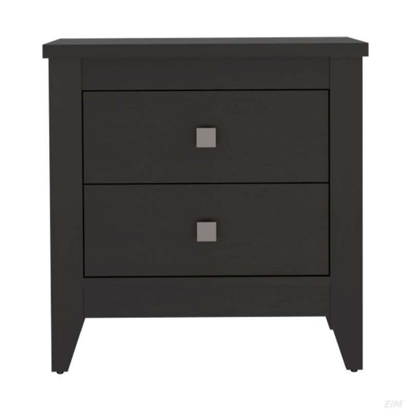 Windsor 2-Drawer Nightstand, White