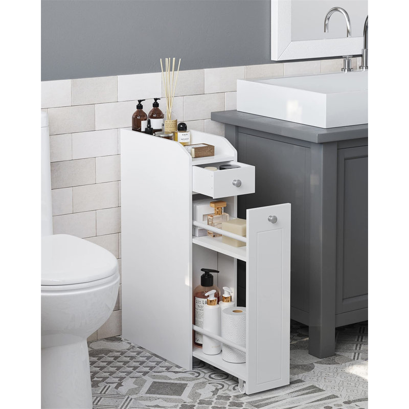 Tashania Bathroom Cabinet, White