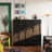 Bathroom Floor Storage Cabinet,metal Accent Sideboard With 4 Doors And 2 Adjustable Shelves, Freestanding Bathroom Cabinets Rust-proof Locker Restroom,kitchen,living Room,hallway-816641885