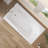 60" W X 32'' D Alcove Acrylic Bathtub Drop-in Soaking Tub 3-Wall White Bathroom Tub with Left Drain & Built-in Armrests-120653407