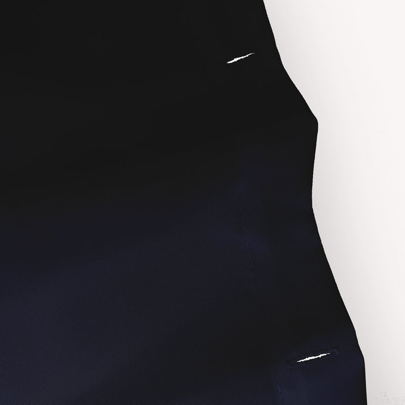 Ashcraft Geometric Shower Curtain, Navy Blue/Blue