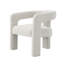 Ensemble de 2 chaises d'appoint Beige Boucle