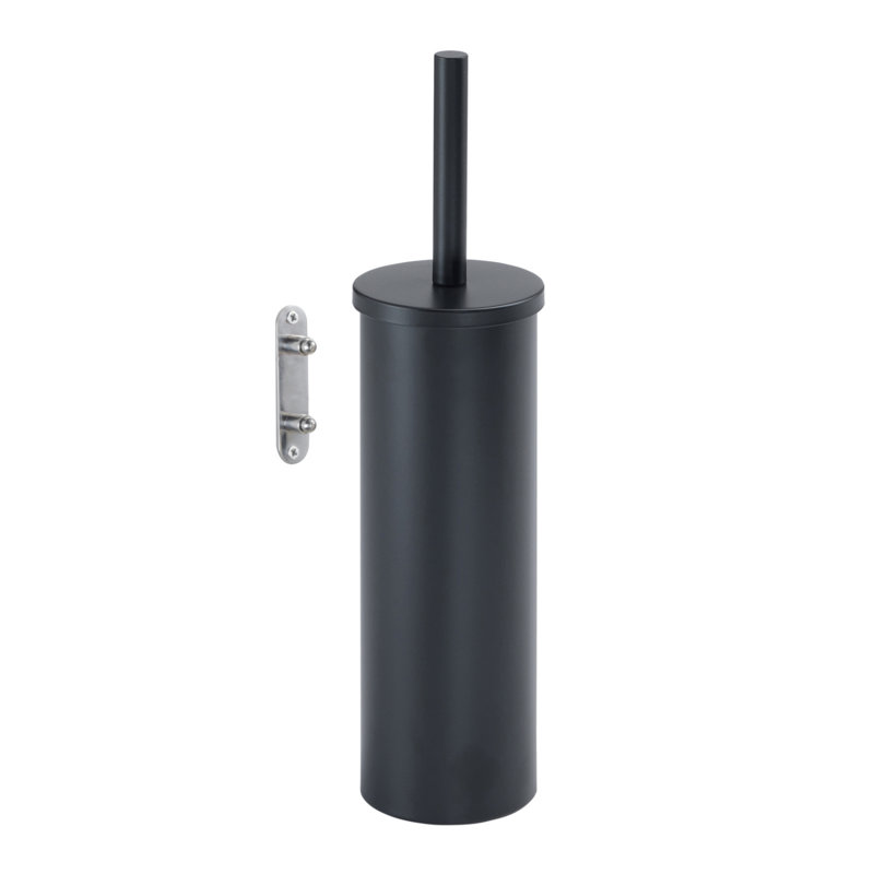 Flip Toilet Brush Wall Mounted - Matt Black, Matt Black