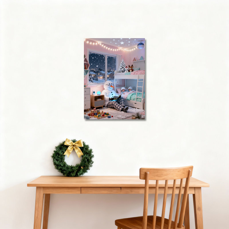 «Winter Wonderland Scene», art mural, H 18 po x l 12 po