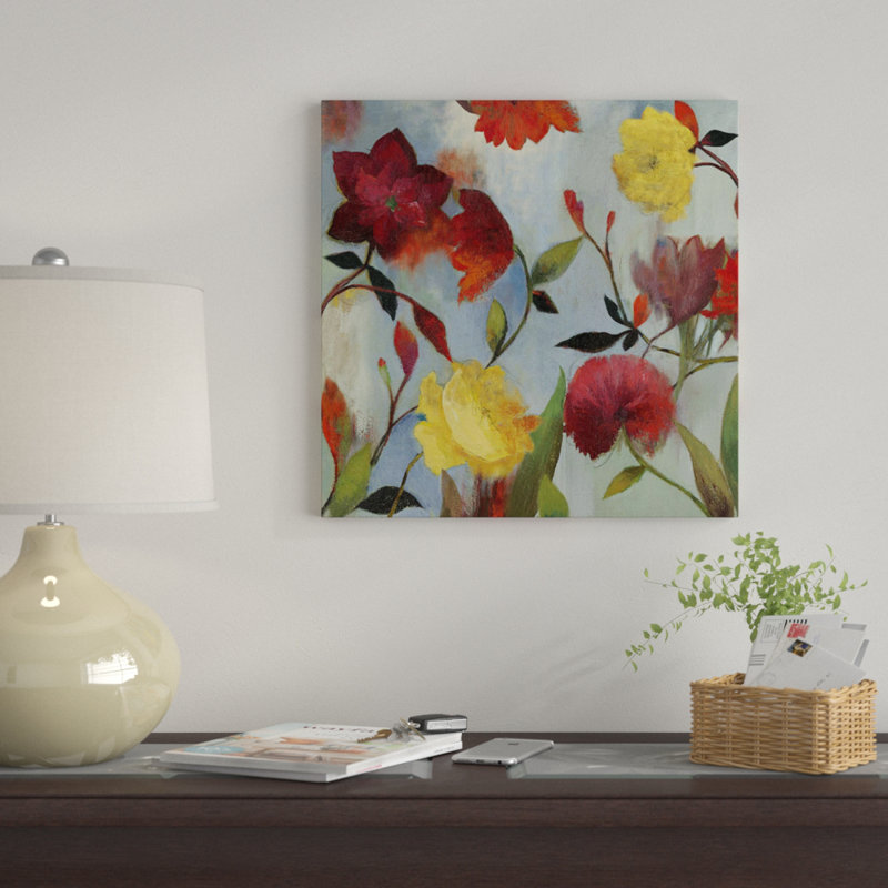 «Wildflowers II», reproduction sur toile, H 12 po x l 12 po x P 0,75 po, Toile tendue, Pas de tapis