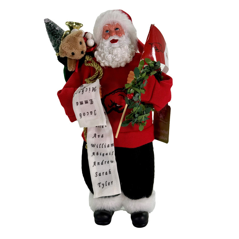 The Holiday Aisle® Arkansas Proud Santa 12 "