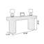 Console rectangulaire en bois manufacturé brun-1703014259