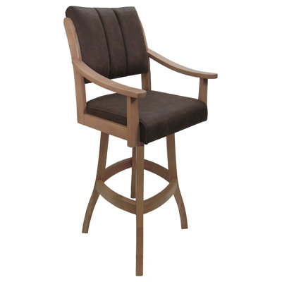 Adaly Extra Tall Swivel Wood Stool