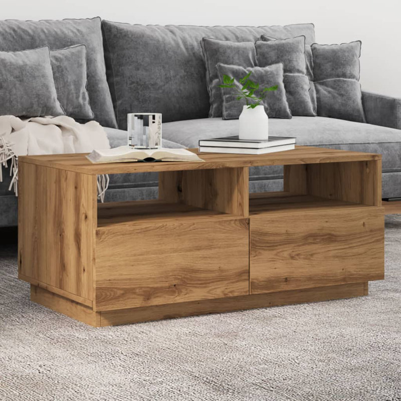 Daasia Coffee Table with Storage, Artisan Oak
