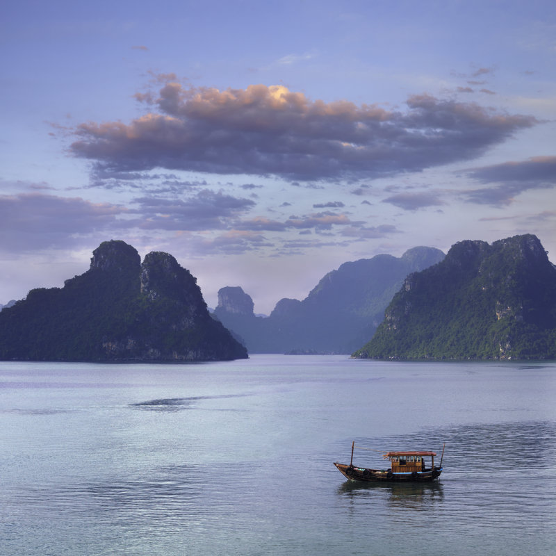 Halong Bay - Wrapped Canvas Print, 122cm H x 122cm W